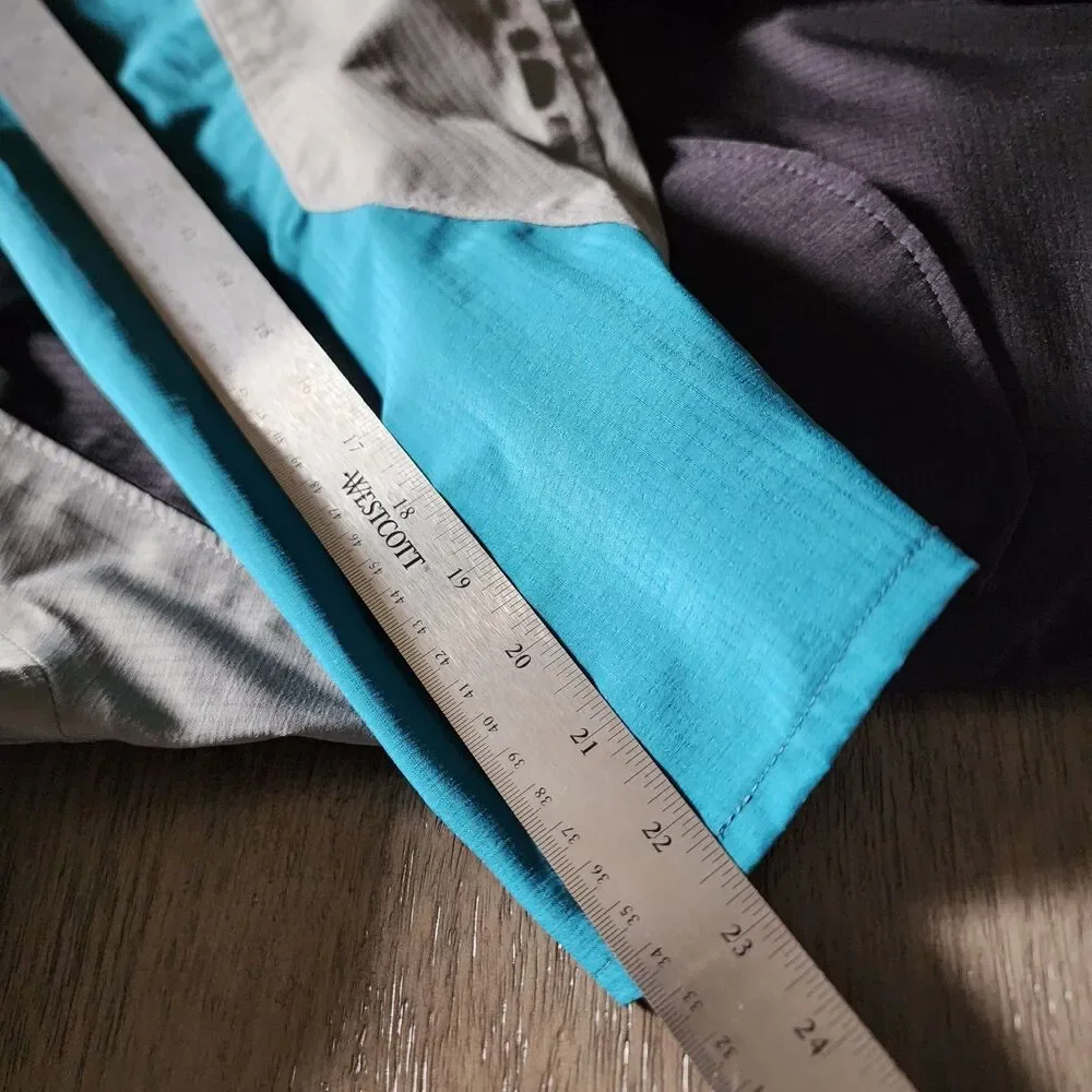 Vtg Made In USA Linksport Gore-Tex Windbreaker Jacket LG 100% Nylon Colorblock